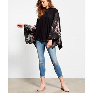 NEW Free People Frayed Hem Destroyed Skinny Jeans Size 25 Cropped